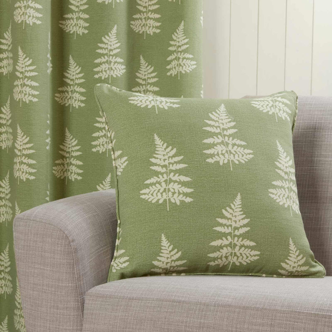 Esher Fern Green Cushion Cover 45cm x 45cm