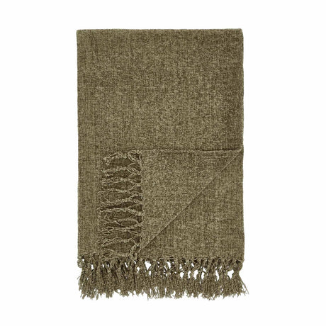 Wilson Plain Chenille Throw Blanket 130cm x 170cm by Catherine Lansfield
