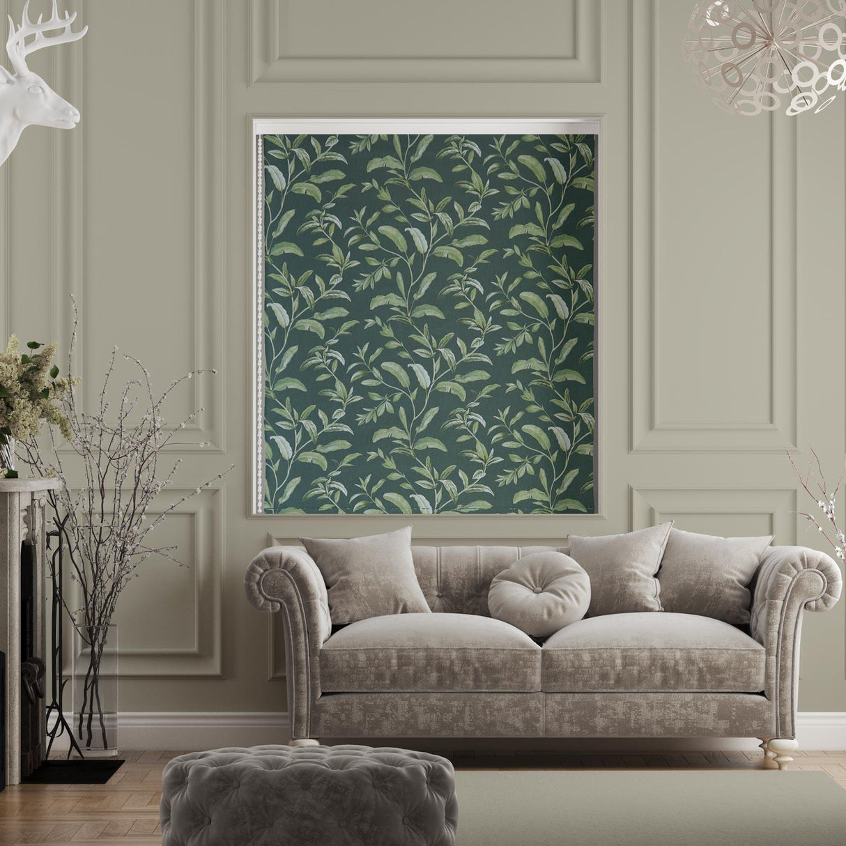 Oasis Pine Made To Measure Roman Blind by Style Furnishings