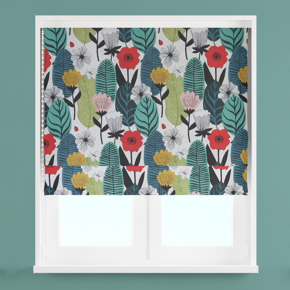 Blooma Poppy Made To Measure Roman Blind by Style Furnishings