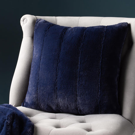 Empress Faux Fur Cushion Cover Collection - Navy