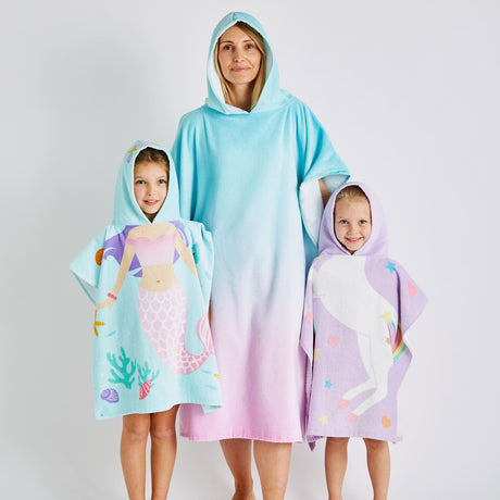 Catherine Lansfield Ombre Hooded Towel Poncho Beach Towel 4