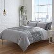 Charleston Glitter Duvet Cover Set - Grey