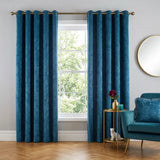 Strata Thermal Dim Out Woven Eyelet Curtains Pair 7