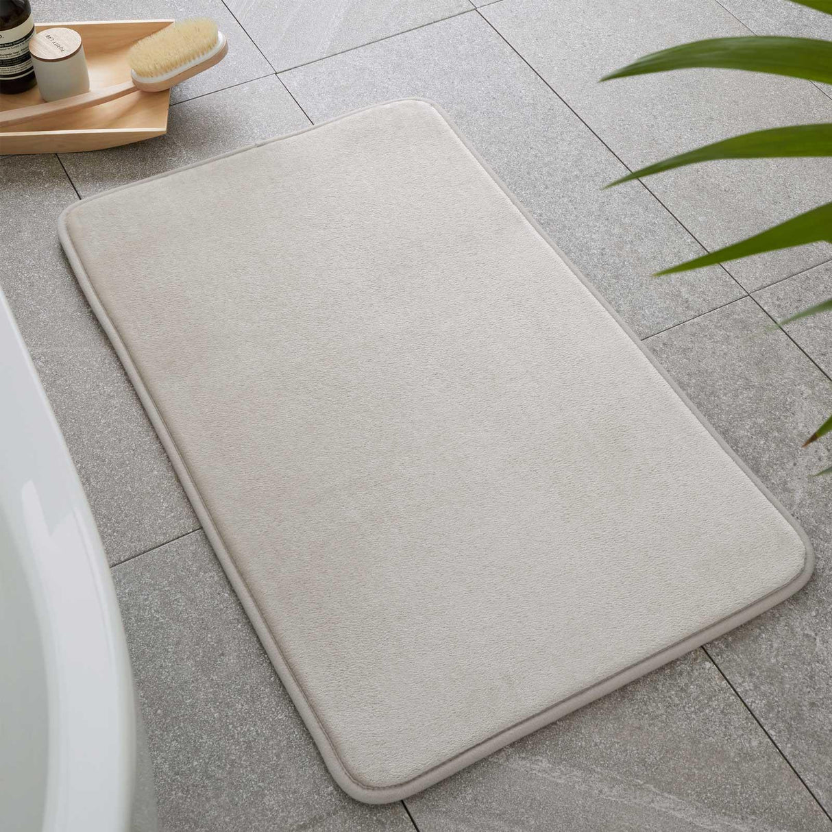 Anti-Bacterial Memory Foam Bath Mat 50cm x 80cm by Catherine Lansfield