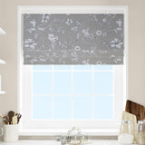 Etched Vine Sandstone Made To Measure Roman Blind by Style Furnishings