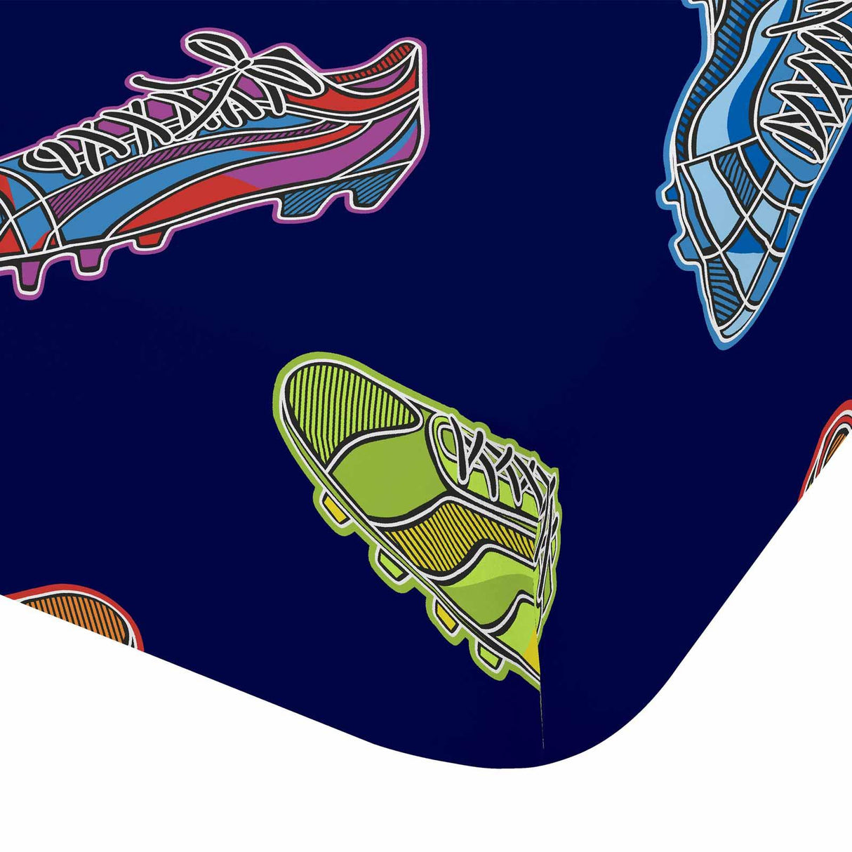 Bright Football Fitted Sheet by Catherine Lansfield