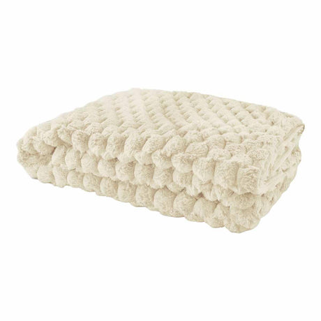 Lush Luxurious Fluffy Faux Rabbit Fur Throw Blanket by Emma Barclay