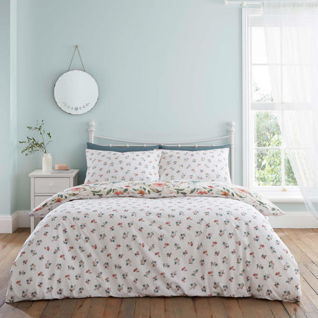 Pippa Floral Birds Duvet Cover Set