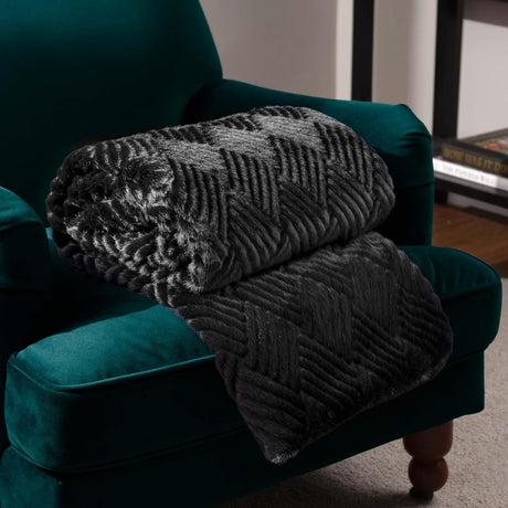 Sonnet Faux Fur Throw 130cm x 180cm by Paoletti