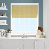 Full Stop Mustard Made To Measure Roman Blind by Style Furnishings