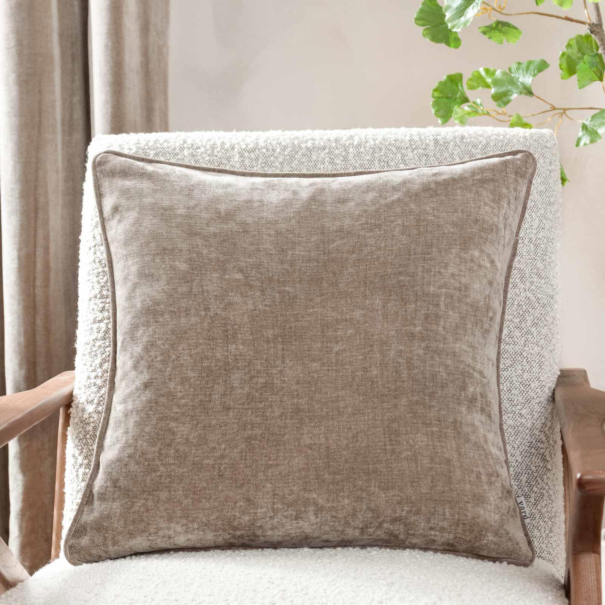 Heavy Chenille Velvet Cushion Cover 20" x 20" by Yard