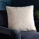 Tayanna Metallic Velvet Cushion Cover 20" x 20" by Paoletti