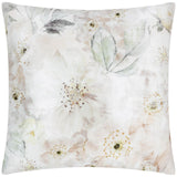 Canina Outdoor Floral Cushion Cover 17" x 17" (43cm x 43cm) by Evans Lichfield
