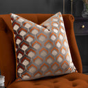 Ledbury Velvet Jacquard Cushion Cover 18" x 18" by Paoletti