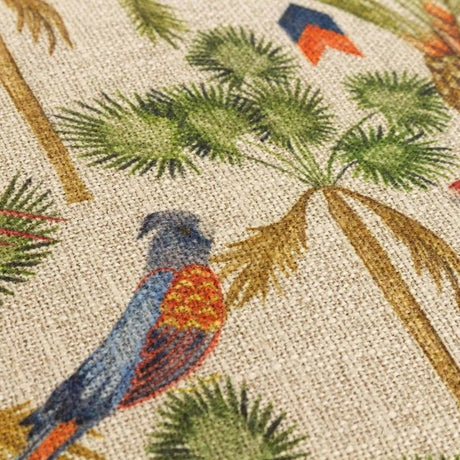 Akamba Tropical Birds and Palm Trees Cushion Covers by Wylder Tropics
