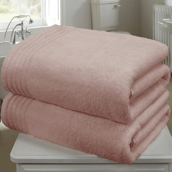 So Soft 2 Piece Bath Sheet Bale Dusky Pink