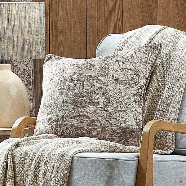 Winter Woods Cushion Cover Taupe