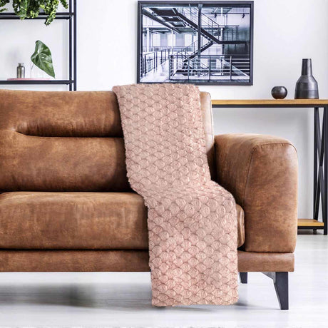 Lush Luxurious Fluffy Faux Rabbit Fur Throw Blanket by Emma Barclay