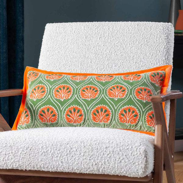 Casa Cushion Peridot + Orange