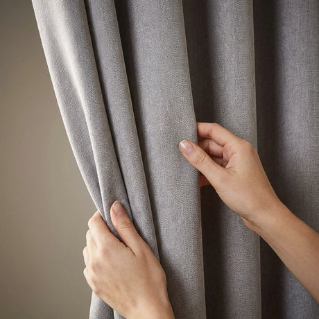 Sorbonne Cotton Lined Ready Made Eyelet Curtains 35