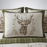 Angus Stag Flannelette Duvet Cover Set - Green image 3