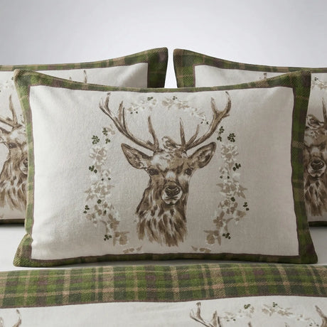 Angus Stag Flannelette Duvet Cover Set 3