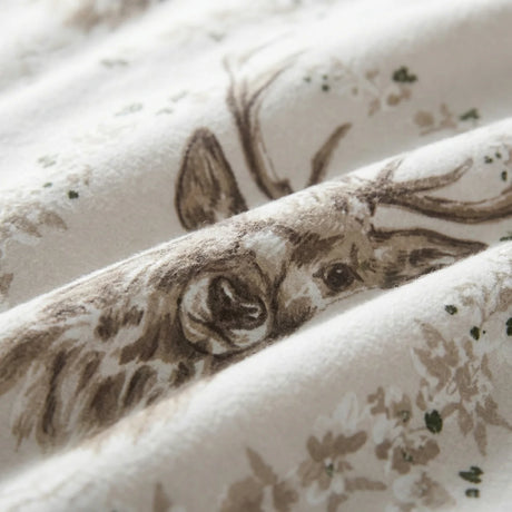 Angus Stag Flannelette Duvet Cover Set 4