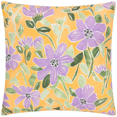 Flowers Outdoor Cushion Cover with Floral Design 17" x 17" (43cm x 43cm) by Wylder Nature