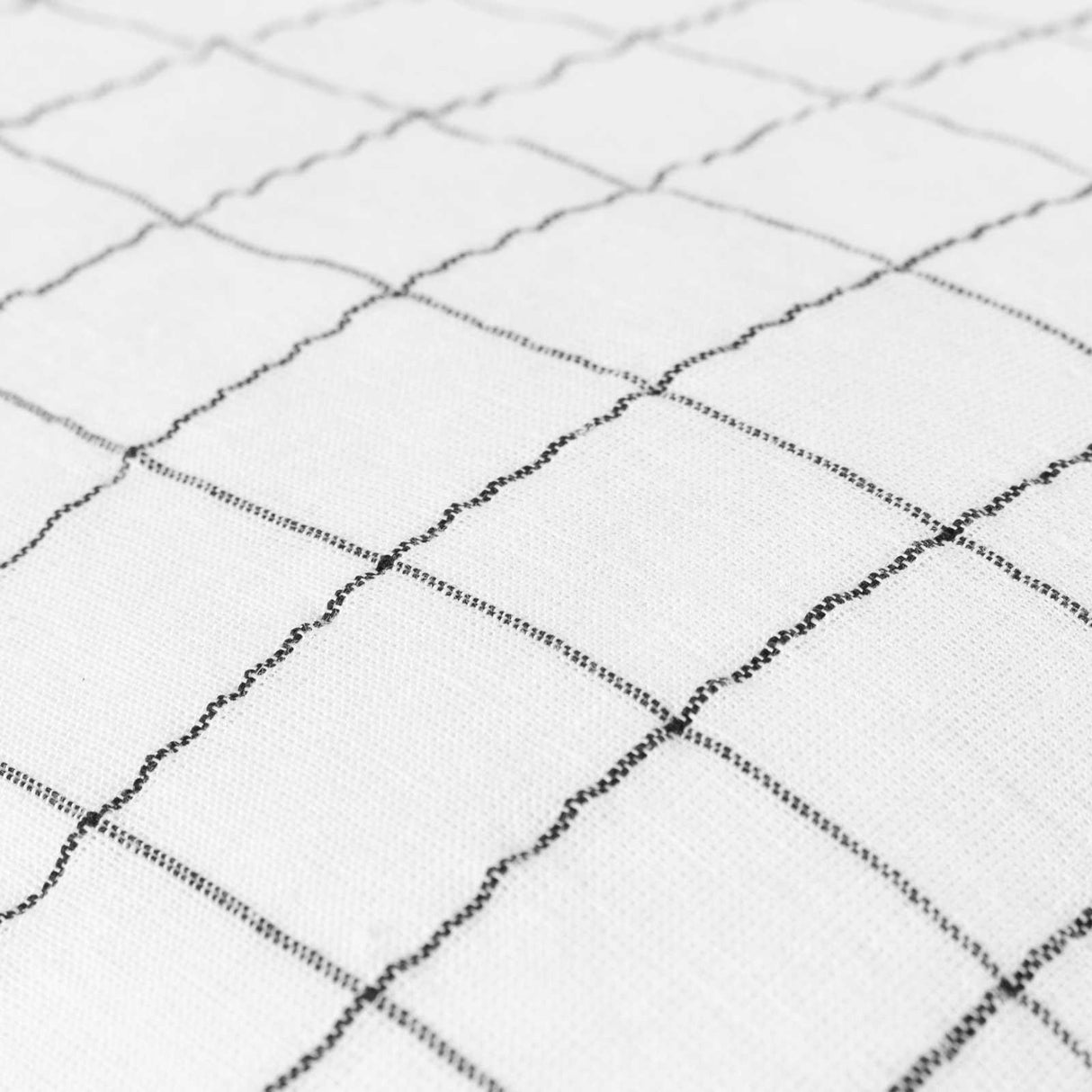 Linen Grid Check Cushion Cover 20" x 20" (50cm x 50cm) by Yard