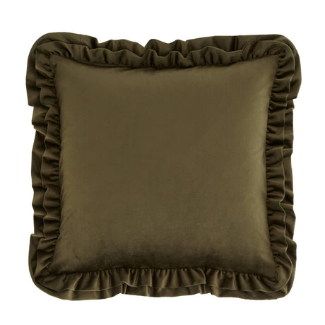So Soft Velvet Touch Double Frill Cushion 17" x 17" (43cm x 43cm) by Catherine Lansfield