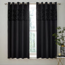 Lattice Cut Velvet Eyelet Curtains by Catherine Lansfield