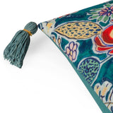 Adeline Floral Tasselled Cushion Cover by Wylder