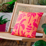 Marula Outdoor Cushion Cover 17" x 17" (43cm x 43cm) - Coral