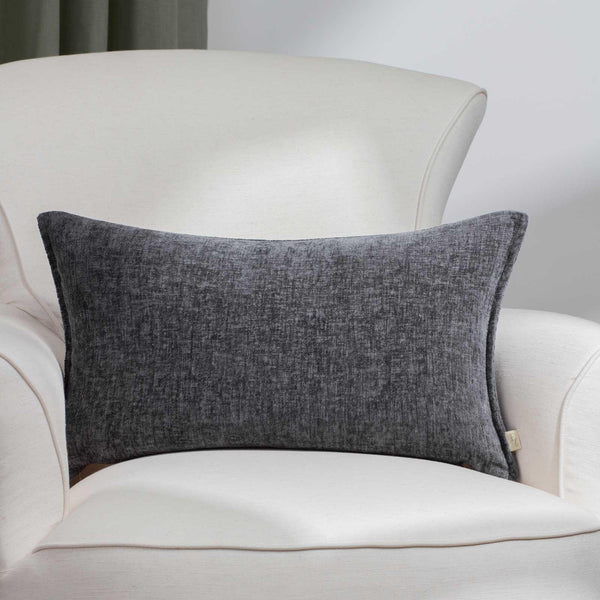 Buxton Rectangular Cushion Cover Charcoal