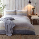 Anson Stripe Flannelette Brushed Cotton Duvet Cover Set by Appletree Hygge