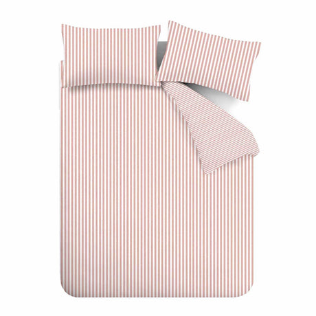 Brushed Cotton Flannelette Stripe Duvet Cover Set by Catherine Lansfield