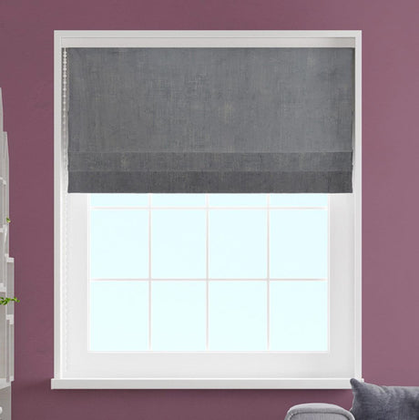Heritage Steel Made To Measure Roman Blind by Style Furnishings