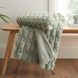 Carved Faux Fur Throw 150cm x 200cm by Bianca