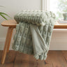 Carved Faux Fur Throw 150cm x 200cm by Bianca