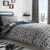 Football Printed Duvet Cover Set by Bedlam