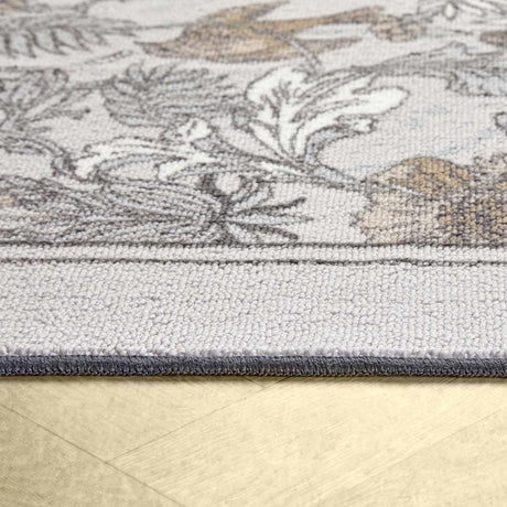 Dreams & Drapes Finch & Flower Navy Floral Washable Rug 120cm x 180cm 4