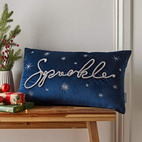 Christmas Sparkle Cushion 12" x 20" (30cm x 50cm) by Catherine Lansfield