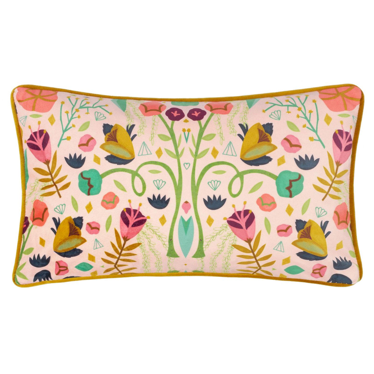 Riverside Botanics Illustrated Cushion Cover 12" x 20" by Kate Merritt