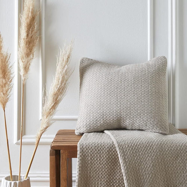 Hayden Recycled Cotton Natural Cushion Cover