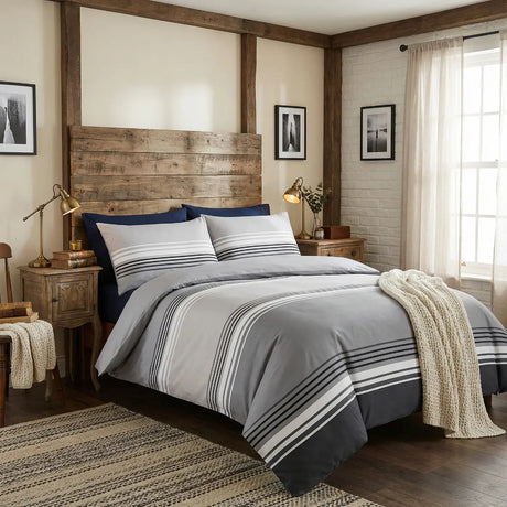 So Soft Chicago Duvet Cover Set - Grey