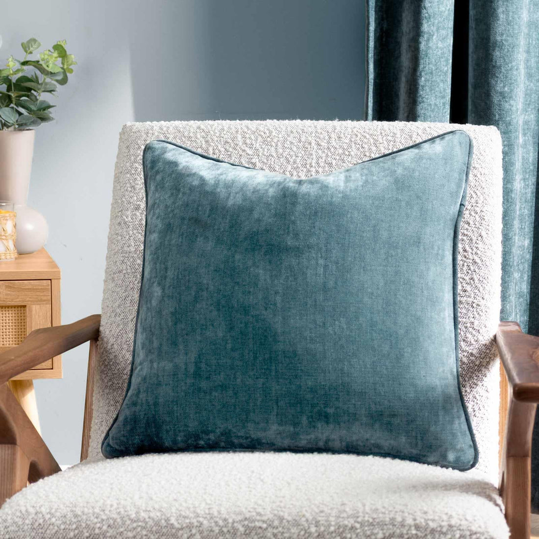 Heavy Velvet Chenille Marine Cushion Cover 50cm x 50cm