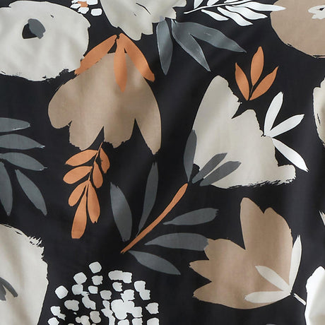 Yasmin Floral Duvet Cover Set Black