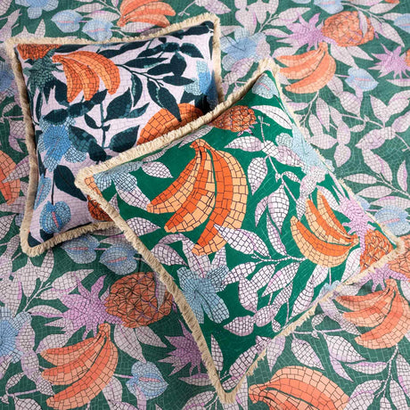 Cypressa Floral Mosaic Cushion Cover 20" x 20" by furn.