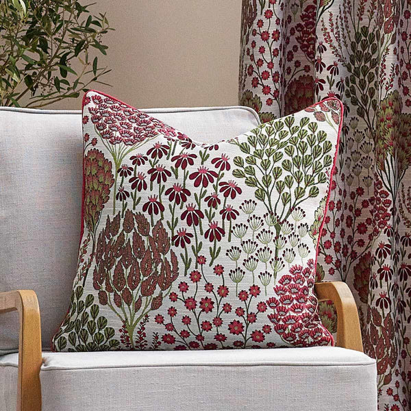 Ophelia Jacquard Cushion Cover Rednut